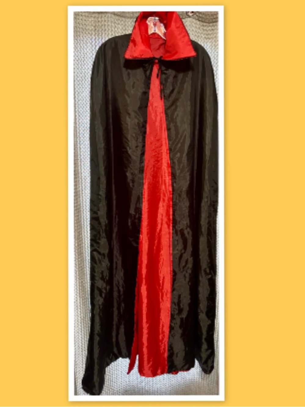 Black & Red Reversible Dracula or Vampire Cape